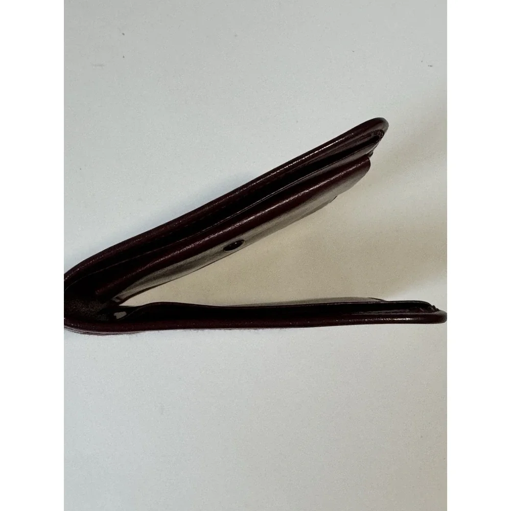 DIOR Trotter Monogram Burgundy & Beige Canvas & Leather Bifold Wallet